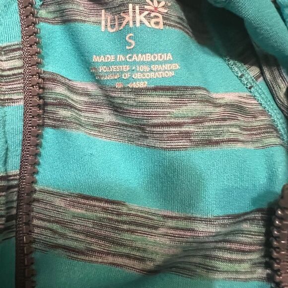 Lukka Hooded Sweashirt Small Womens Long Sleeve Pullover Thumb Holes Casuals - Picture 2 of 9